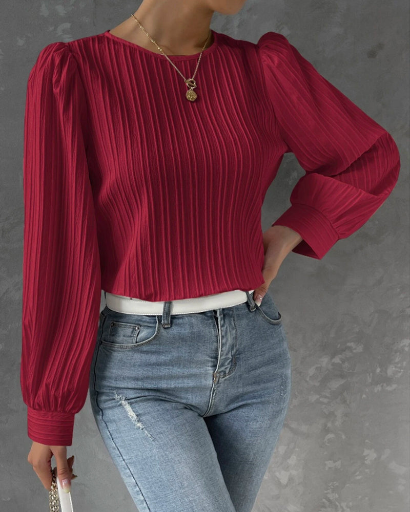 Bellachicha – Bluse mit Rundhalsausschnitt