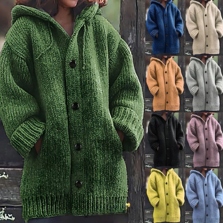 Xénora | Veste longue à capuche