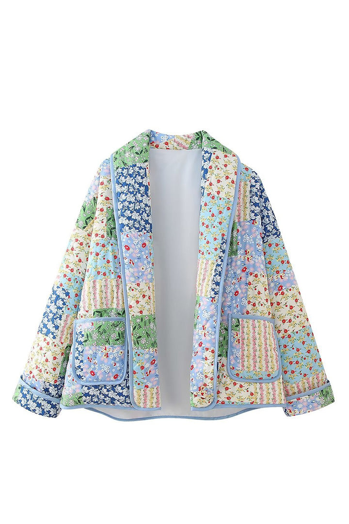 Baumwolljacke mit Blumenmuster