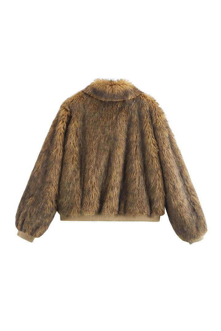 Stylische Kunstlederjacke