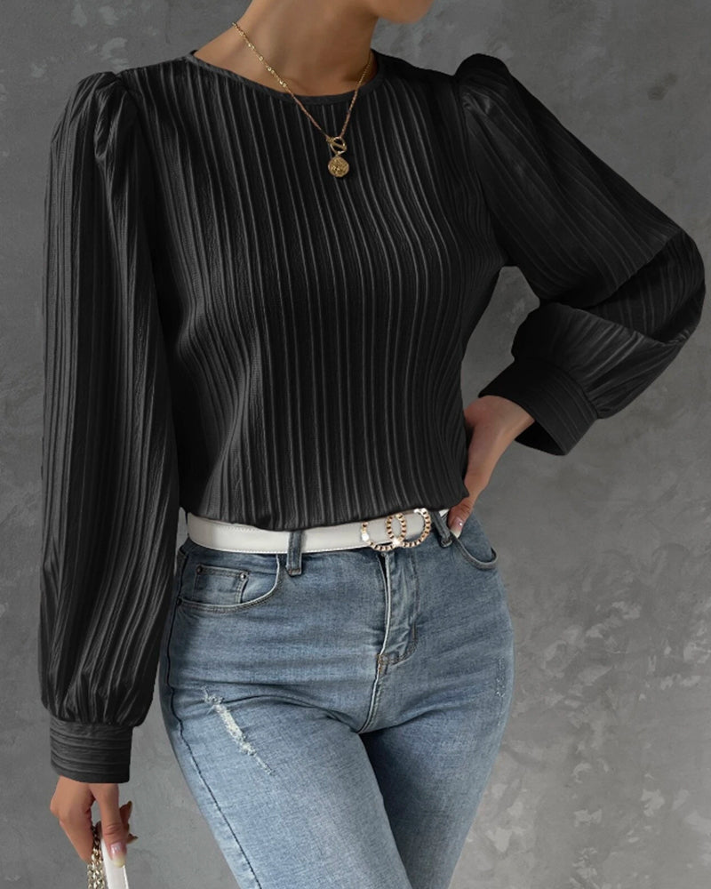 Bellachicha – Bluse mit Rundhalsausschnitt
