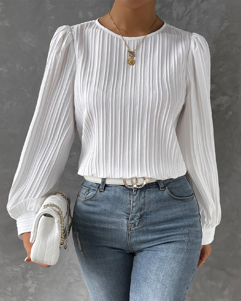 Bellachicha – Bluse mit Rundhalsausschnitt
