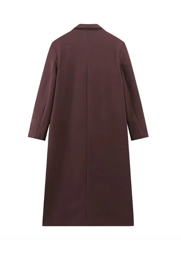 Manteau croisé à revers