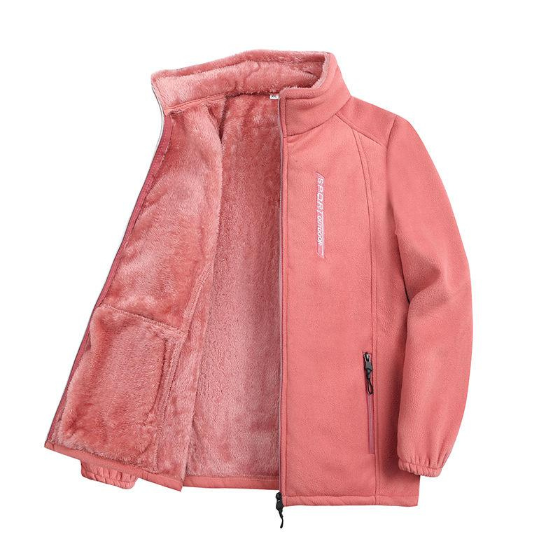 Leichte Damen-Zip-Jacke, perfekt für draußen, Fleece-Weste