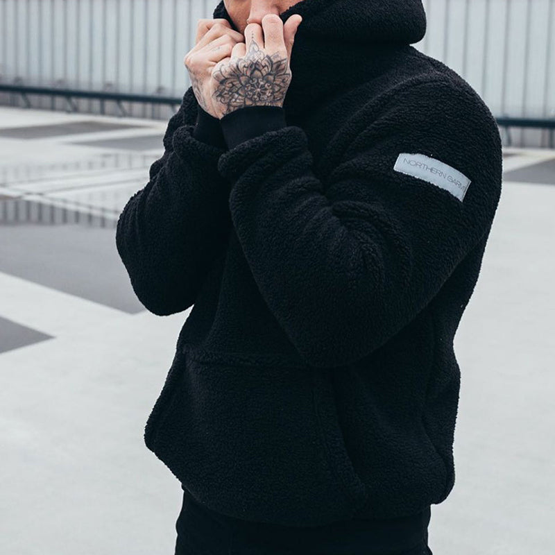 Sweat à capuche en peluche pour homme Mateo
