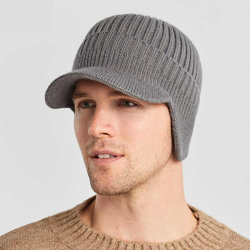 WinterWool - Bonnet tricoté avec cache-oreilles