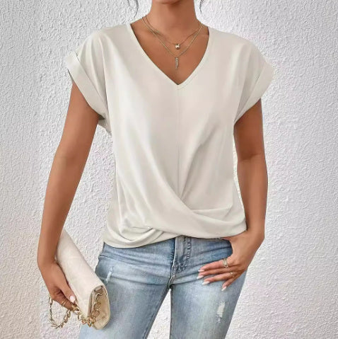 Bellachicha Damen-T-Shirt – Unregelmäßiger Schnitt