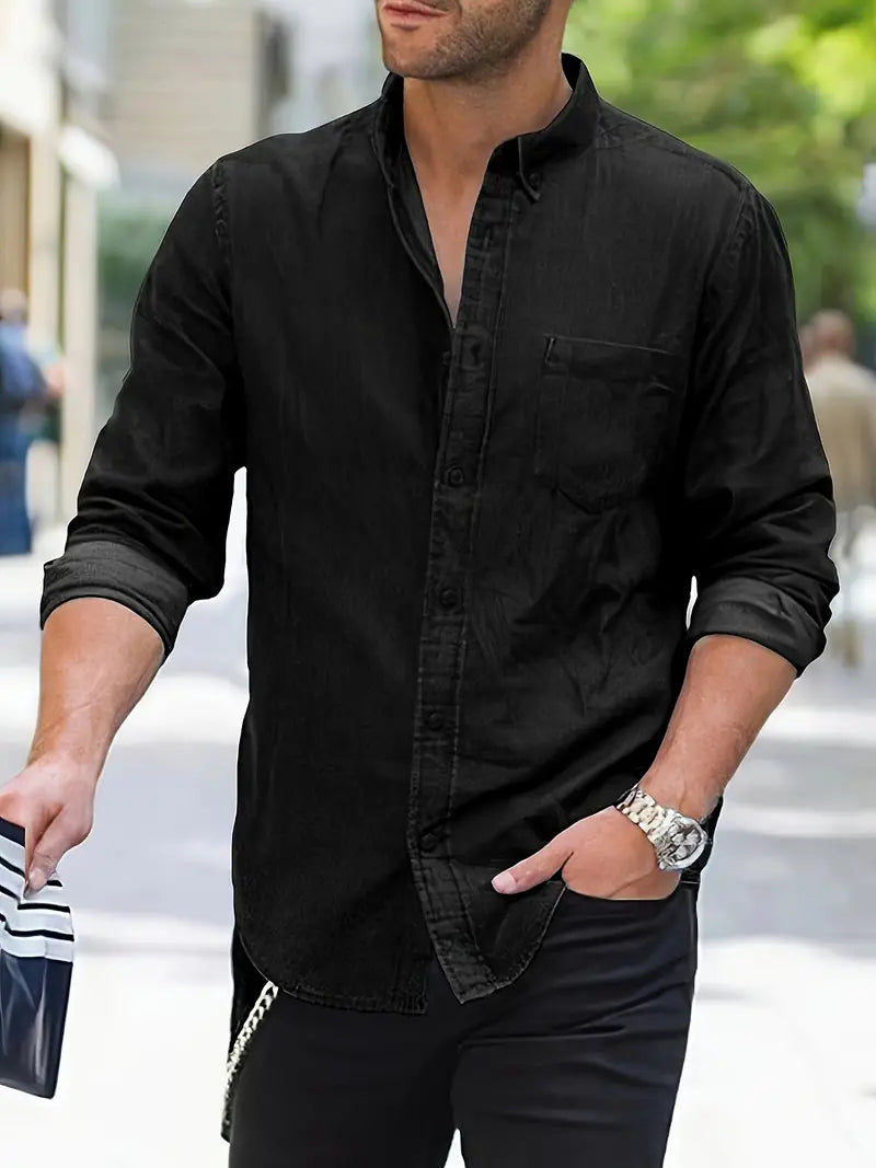 Alexander – chemise en jean à manches longues pour homme