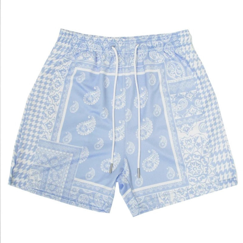 "Cashew Flower Shorts" - Kurze Männerhose mit Muster