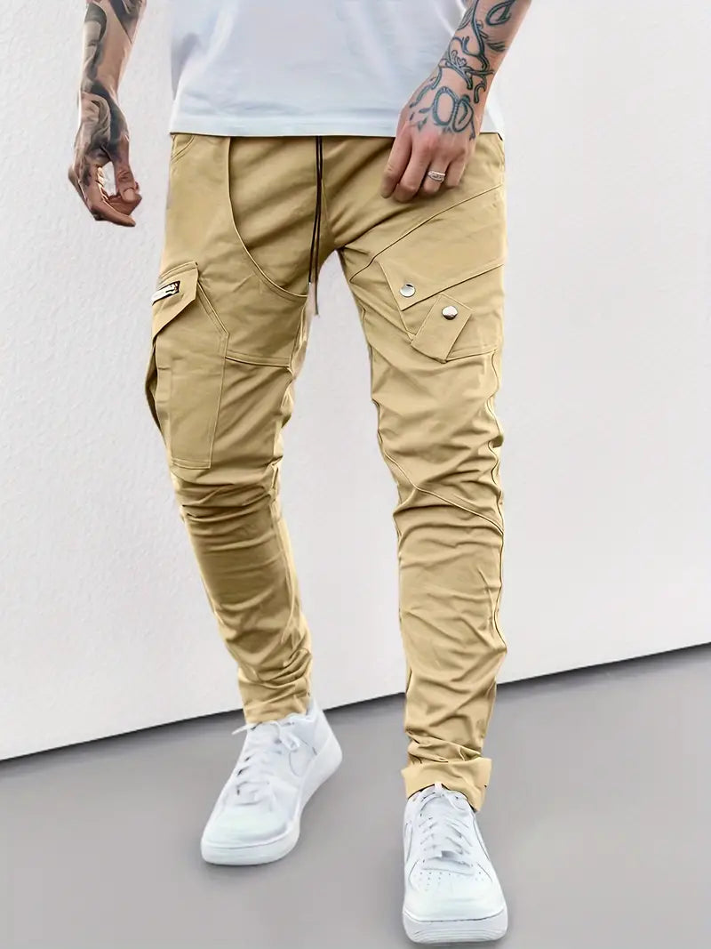 Daniel – pantalon cargo décontracté avec poches zippées