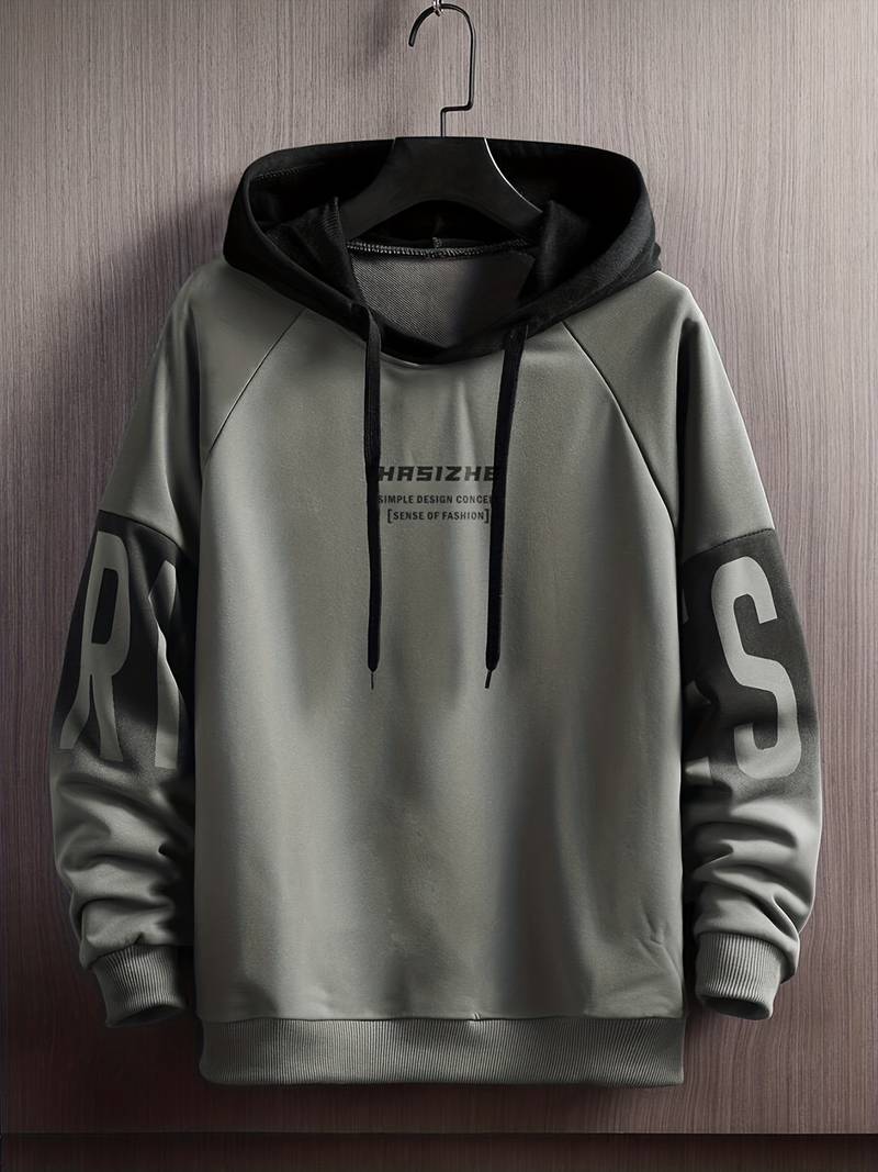 David – Sweat à capuche oversize décontracté pour homme