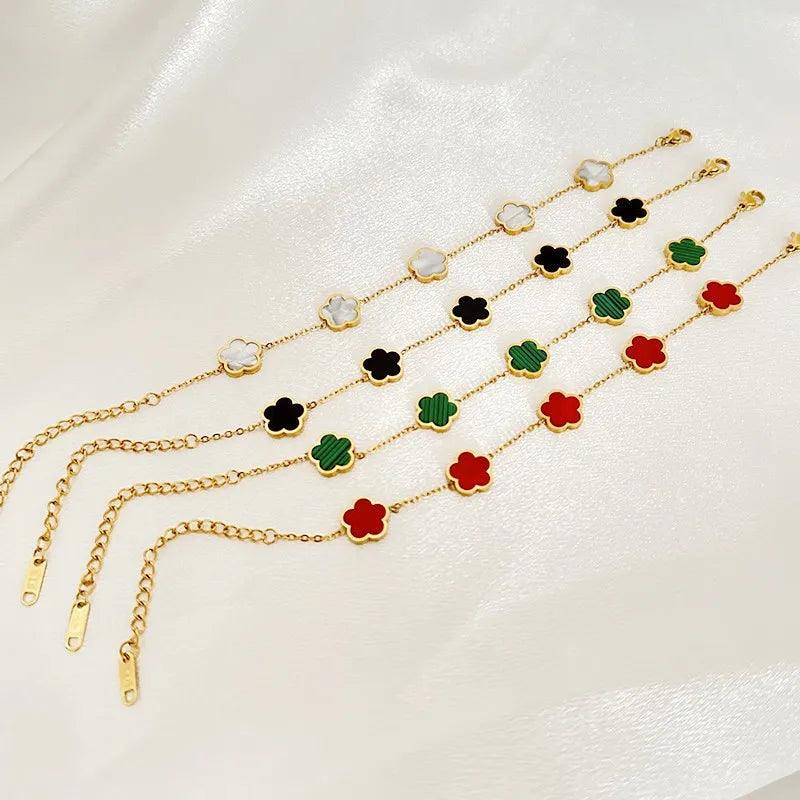 Scarlette | Luxuriöses Kleeblatt-Armband