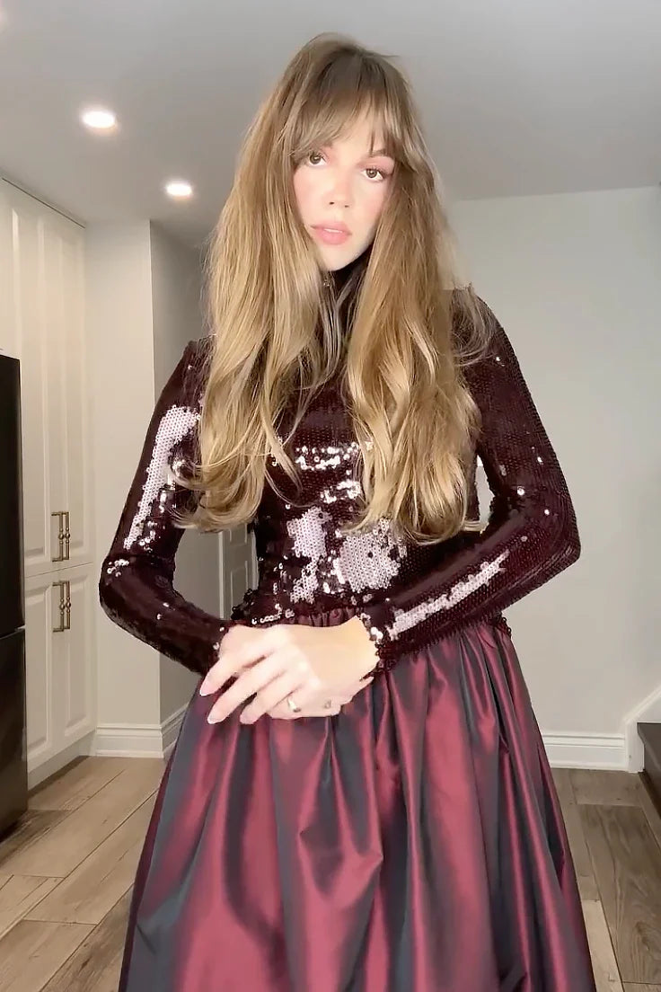 Robe midi à paillettes Lilybelle