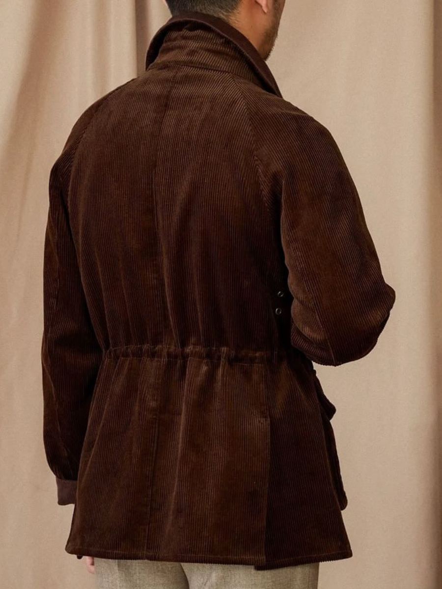 Retro Britische Cordkragenjacke für Herren