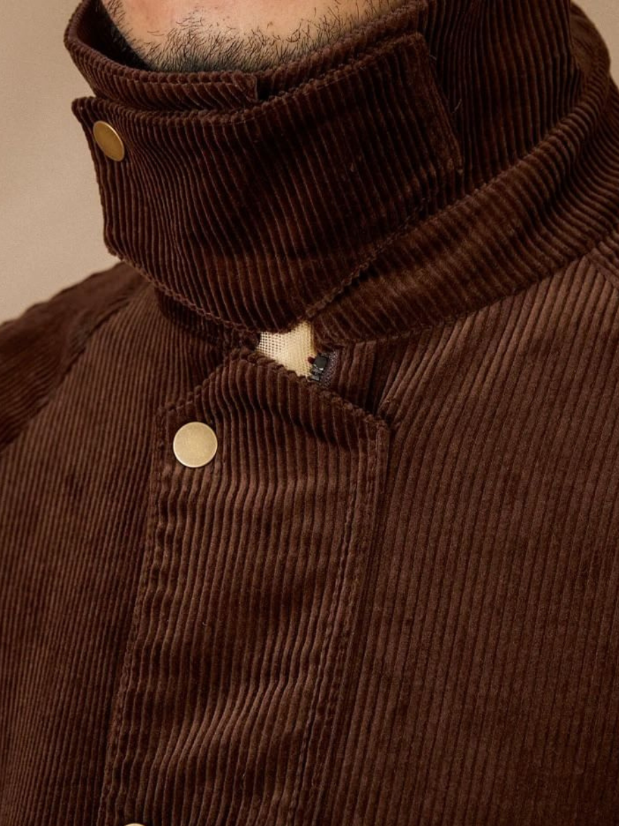 Retro Britische Cordkragenjacke für Herren