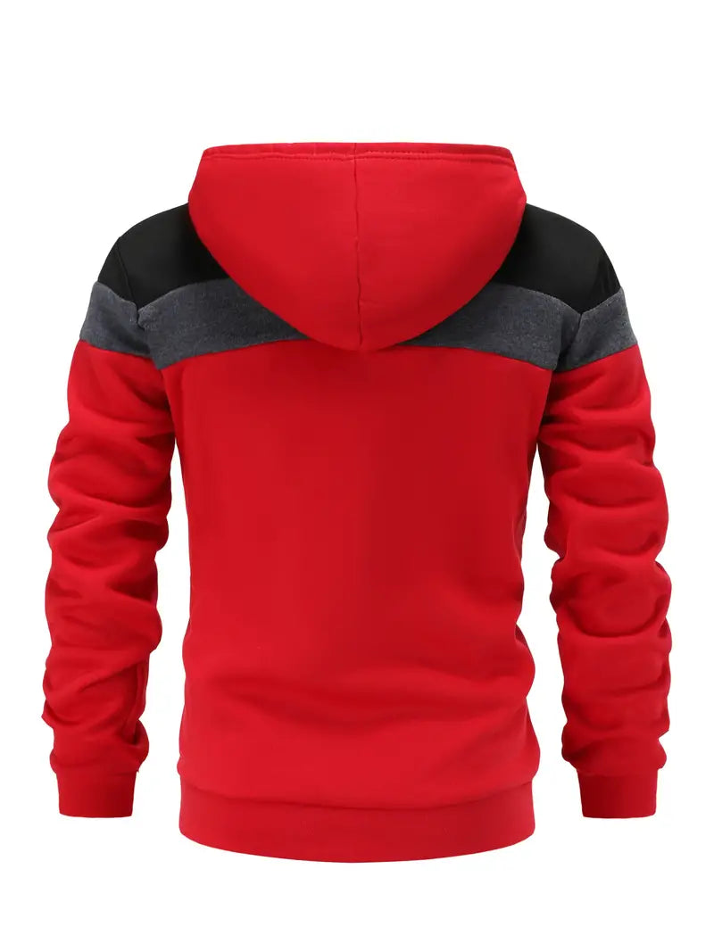 Christopher – Sweat à capuche à blocs de couleurs vives pour homme