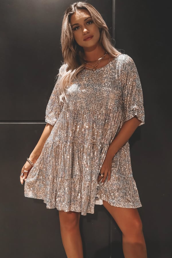 Alicia™ - Robe ample à paillettes