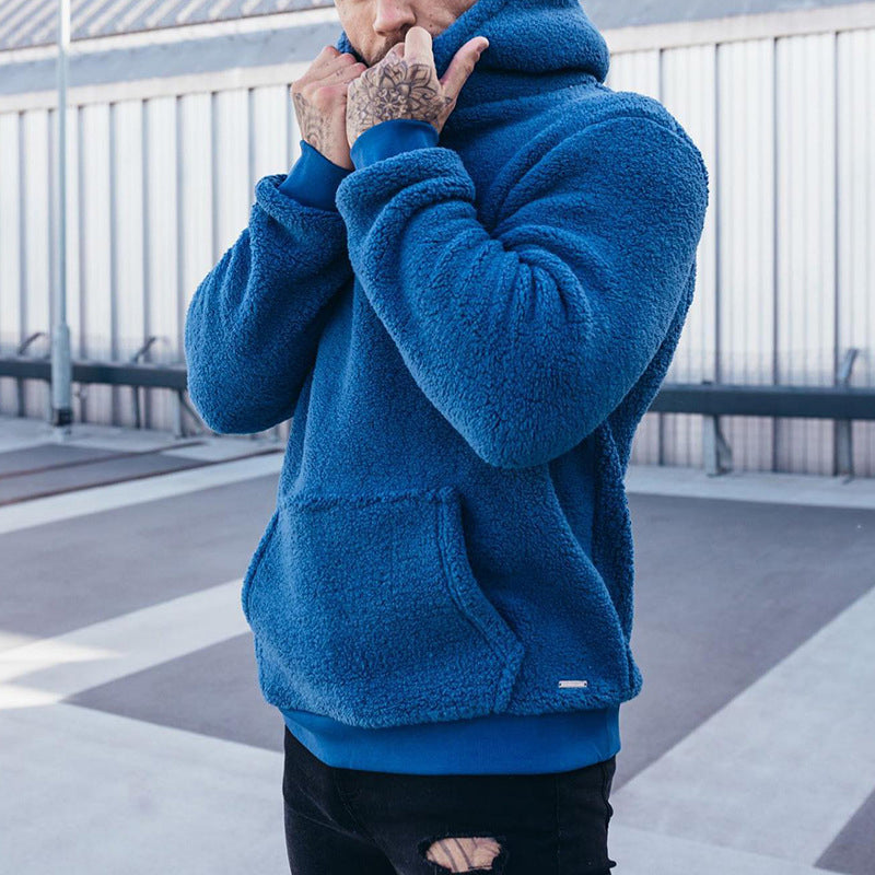 Sweat à capuche en peluche pour homme Mateo