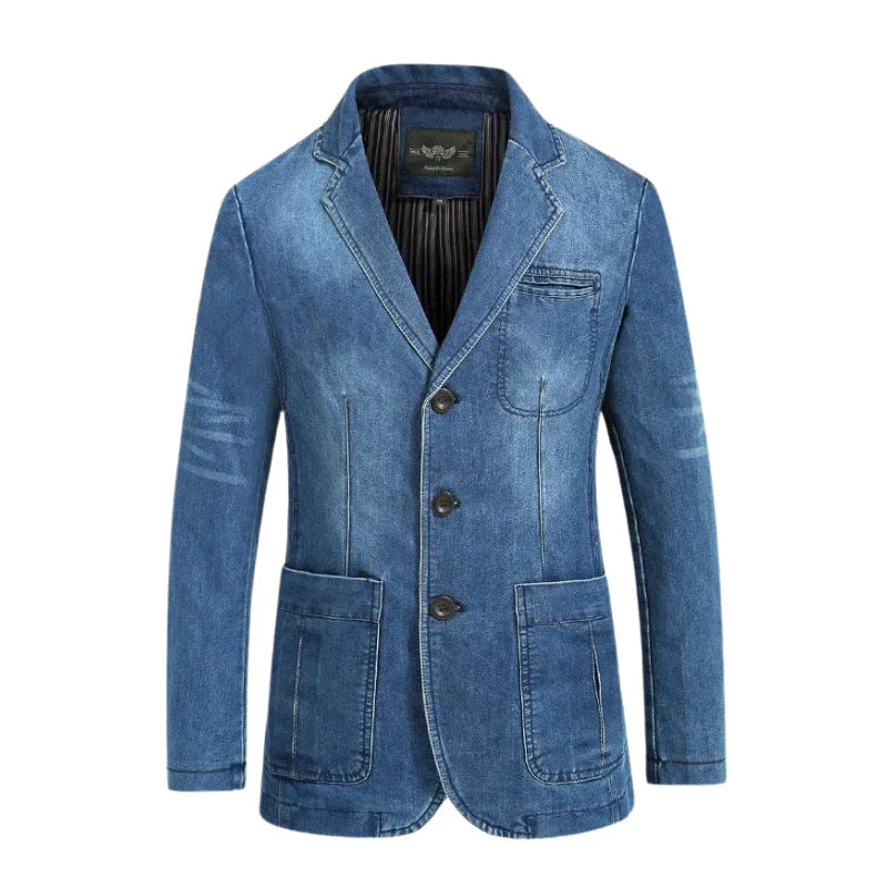 Ervin | veste blazer en denim et coton pour homme