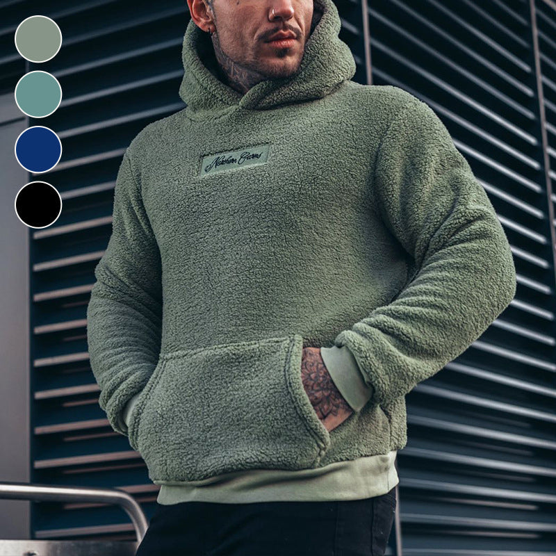 Sweat à capuche en peluche pour homme Mateo