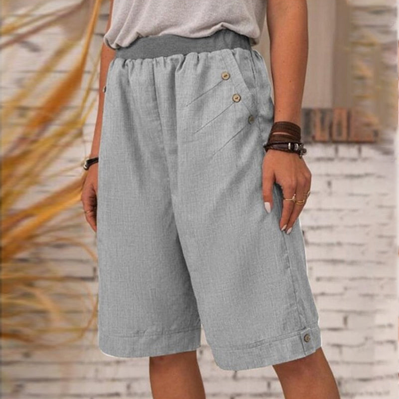 Pantalon décontracté uni pour femme