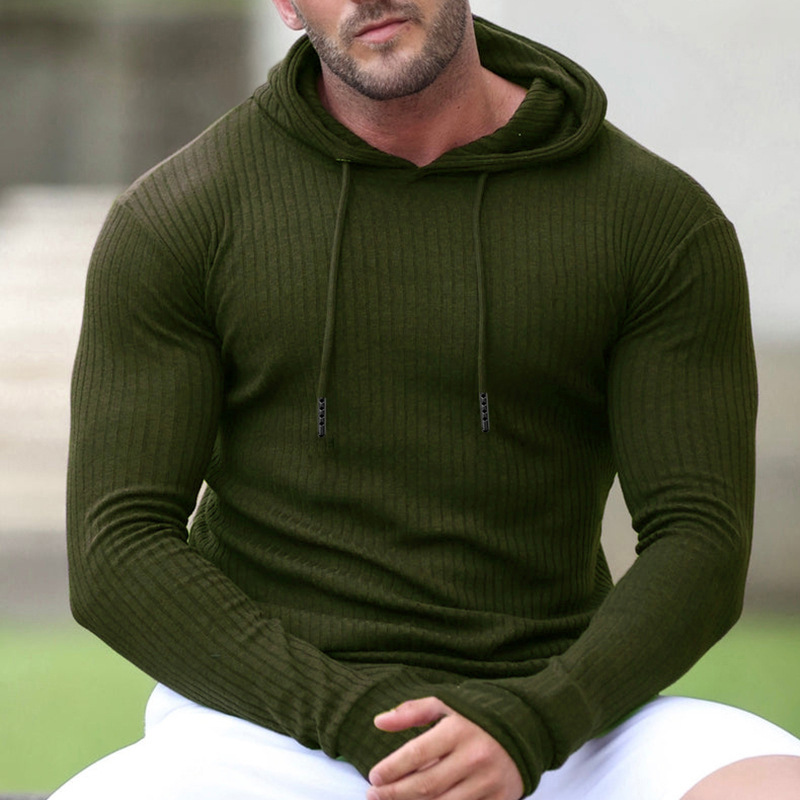 Michael – Sweat à capuche en tricot gaufré pour homme