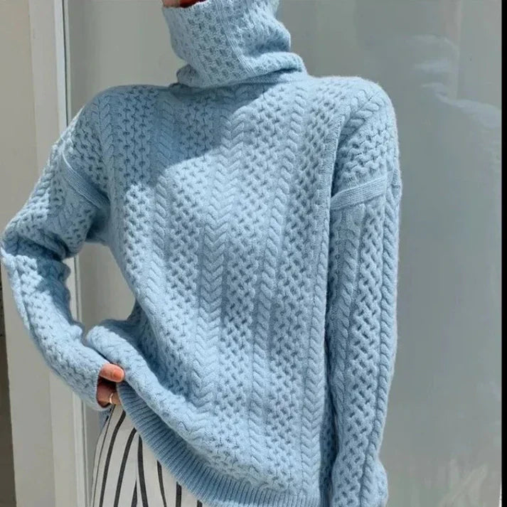 Pull col roulé en cachemire Lucia