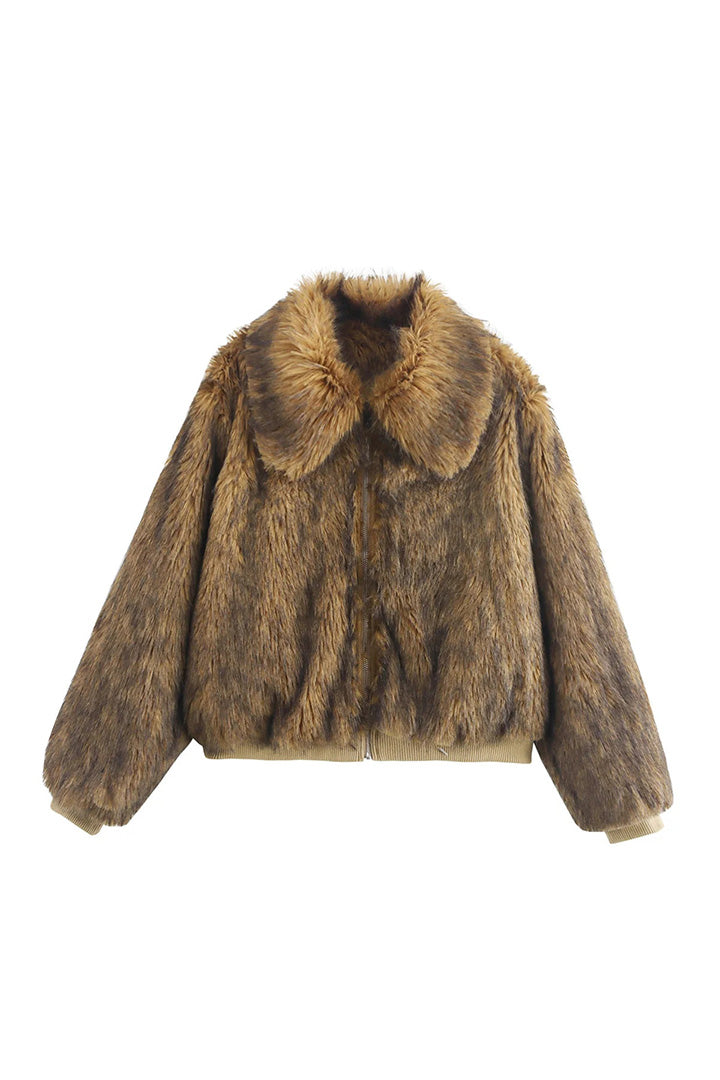Stylische Kunstlederjacke