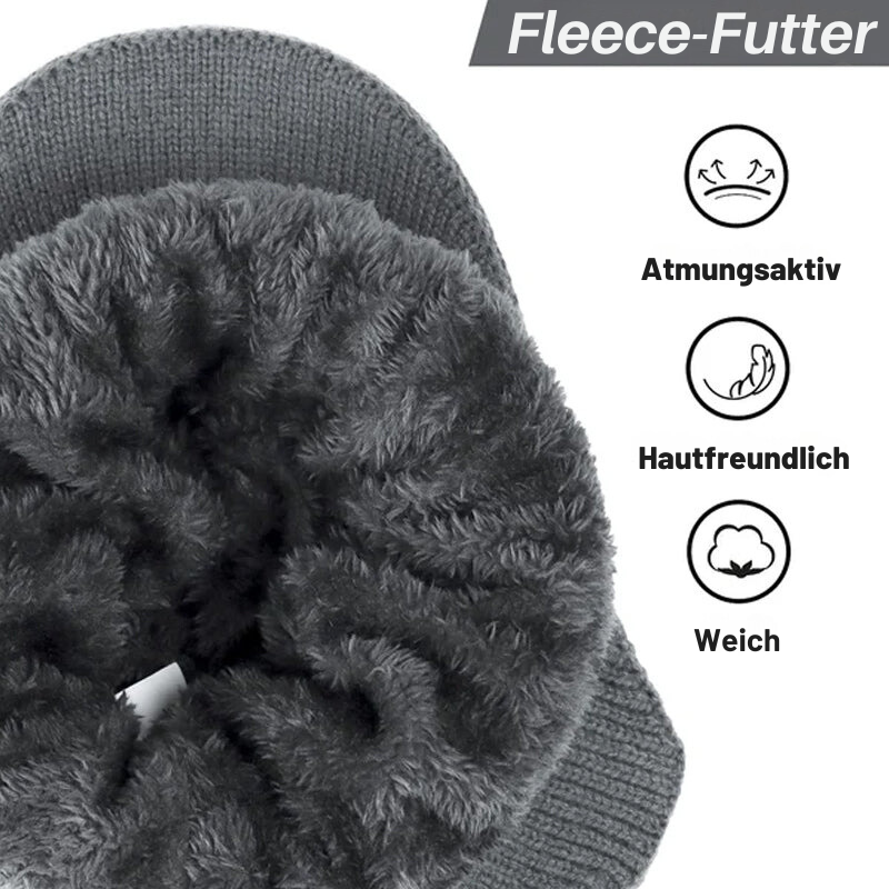 WinterWool - Bonnet tricoté avec cache-oreilles