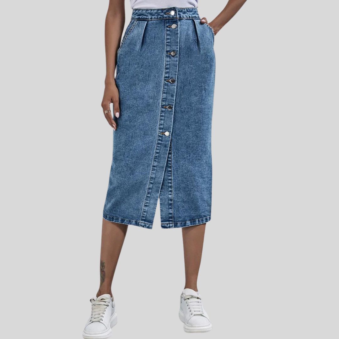 Sanne | Chic Midirock aus Denim