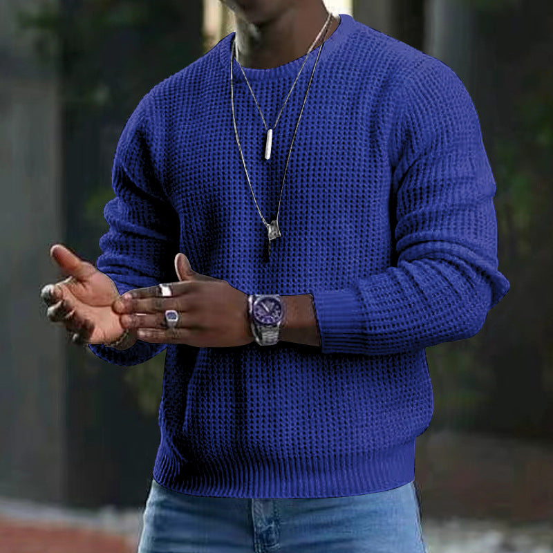 Darius - pull ras du cou à manches longues pour homme