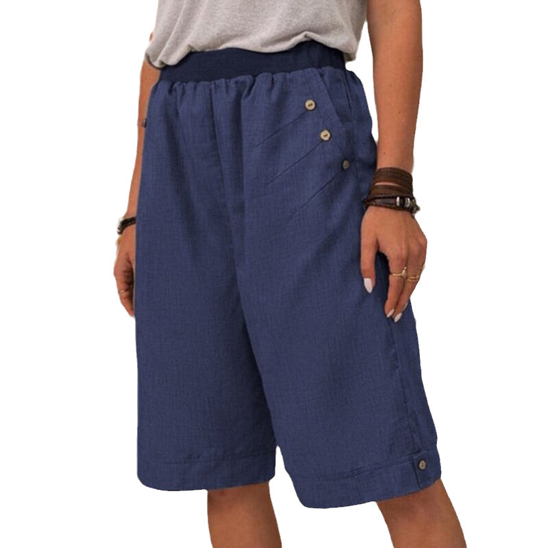 Pantalon décontracté uni pour femme