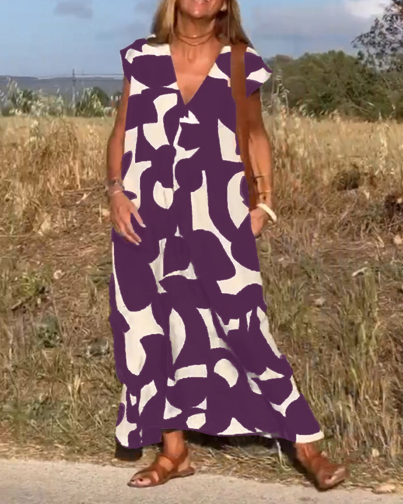 Zoey - Robe longue - Élégance décontractée