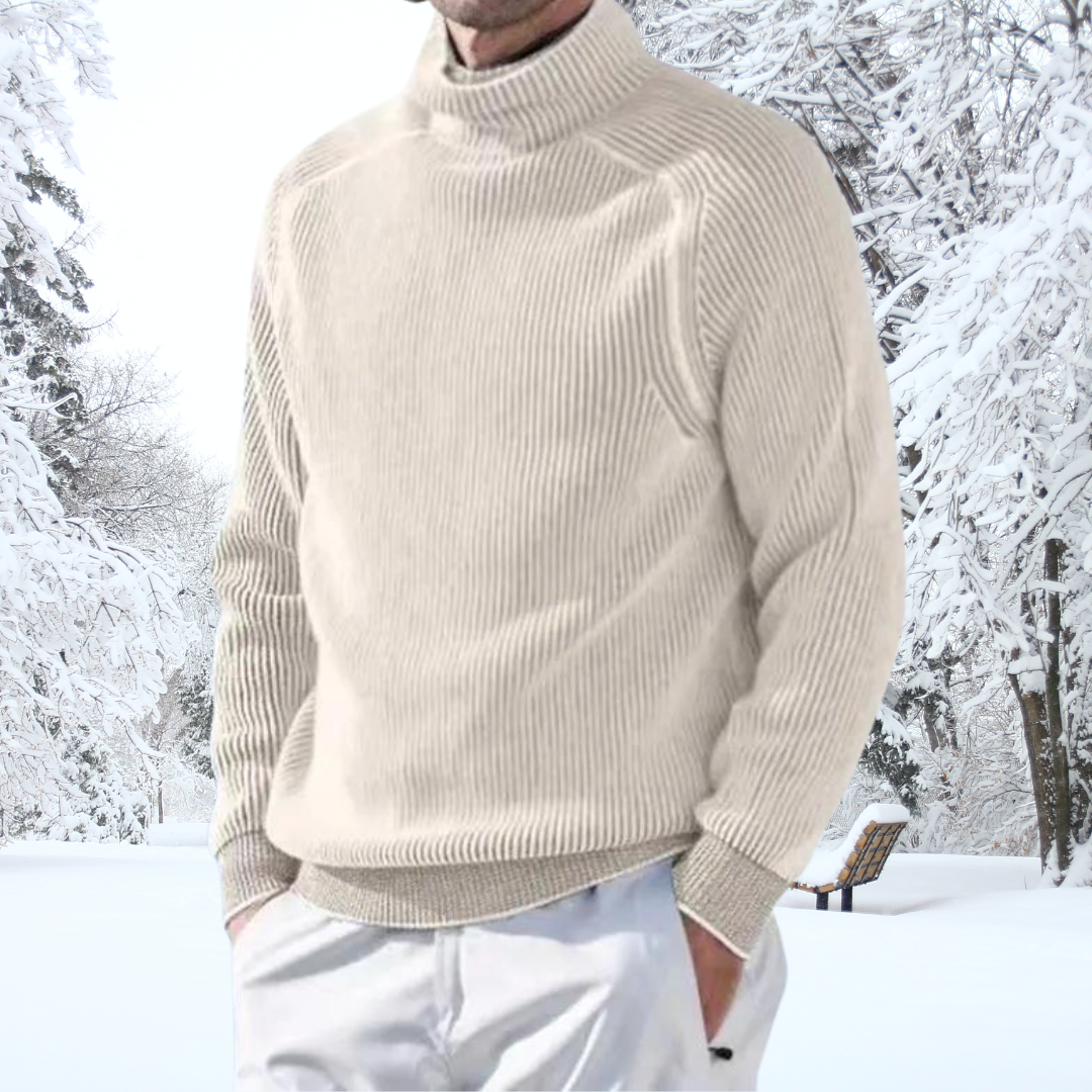 Omar - Pull col roulé Elite Elegance