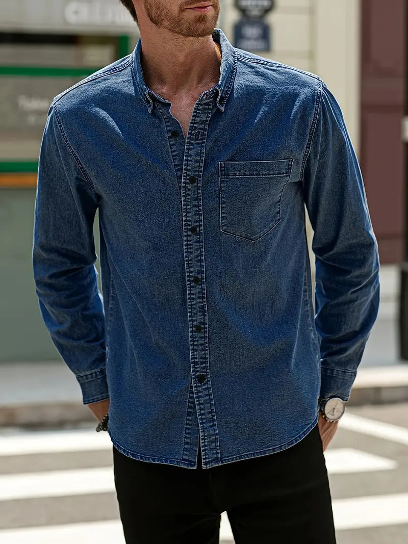 Alexander – chemise en jean à manches longues pour homme