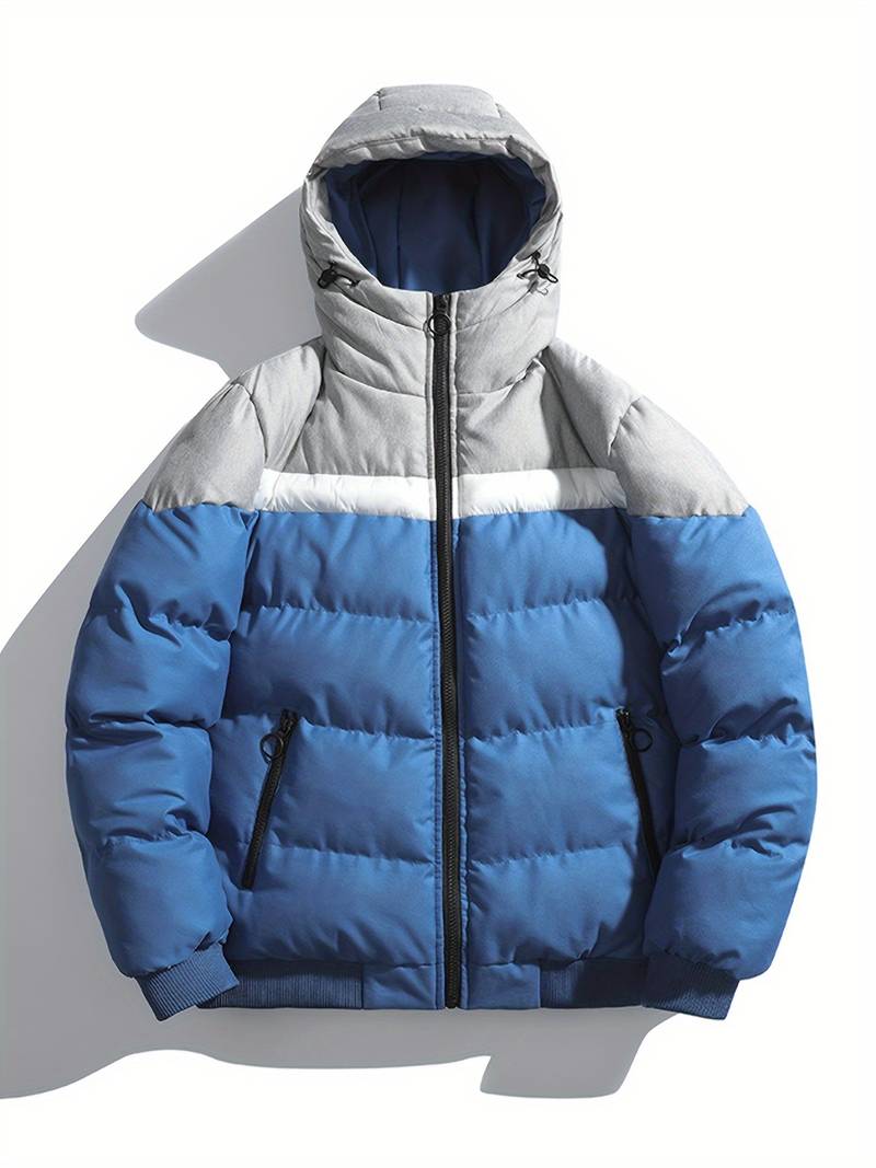 Elijah – veste matelassée décontractée au design color block