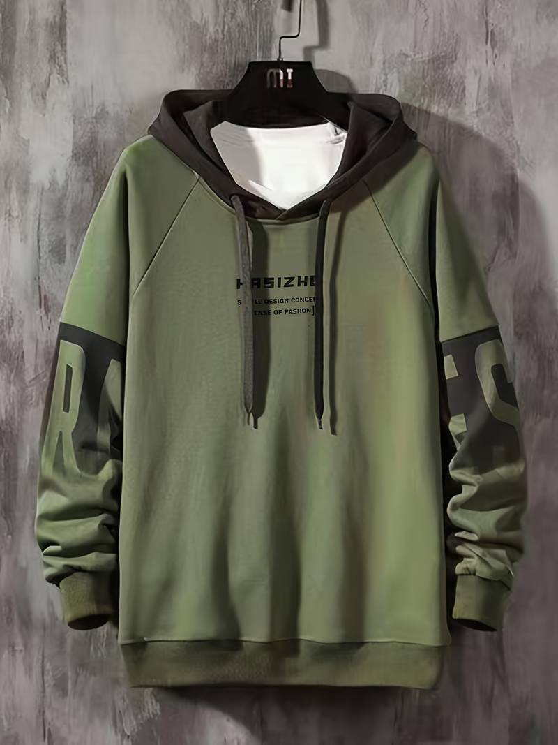 David – Sweat à capuche oversize décontracté pour homme