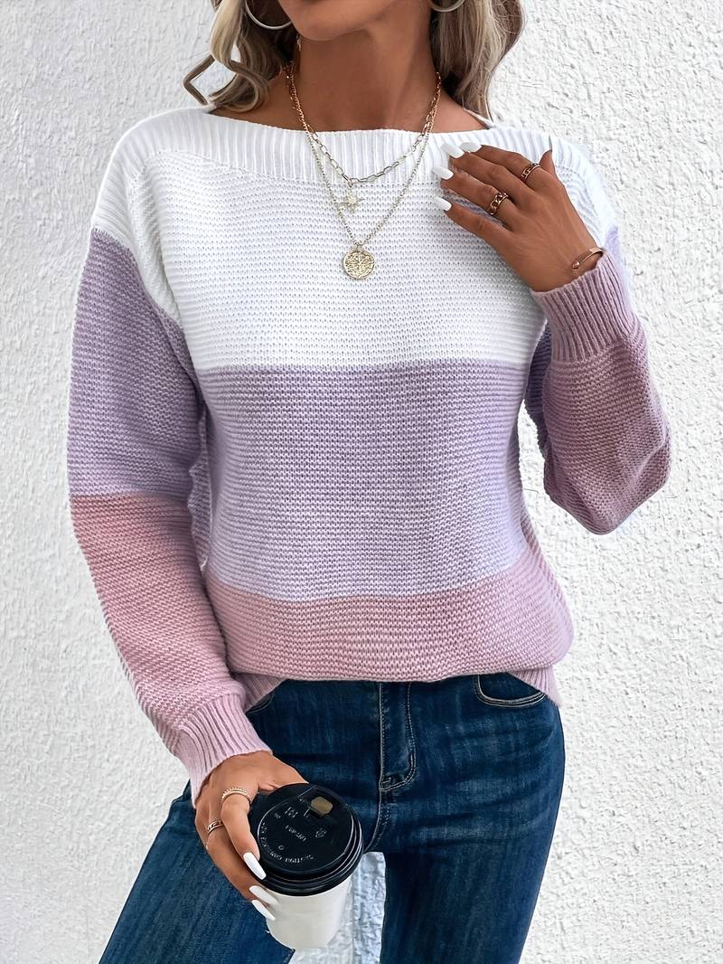 Lyra – pull col rond élégant