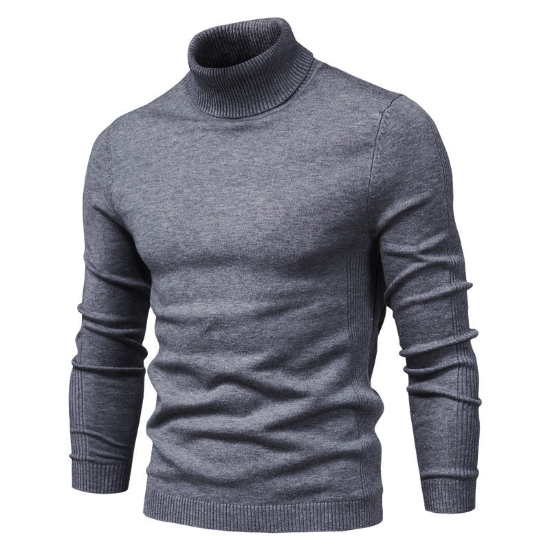 Dragan - Pull à col roulé Basic Kasjmier Base pour Homme