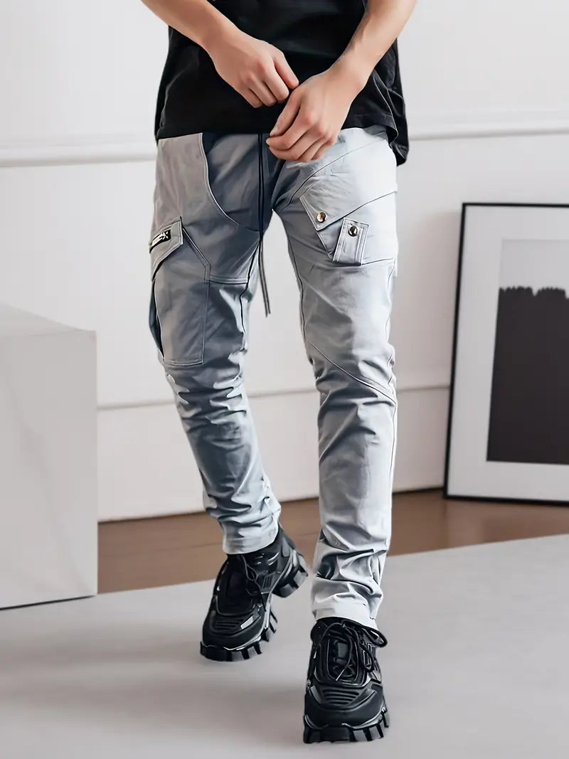 Daniel – pantalon cargo décontracté avec poches zippées