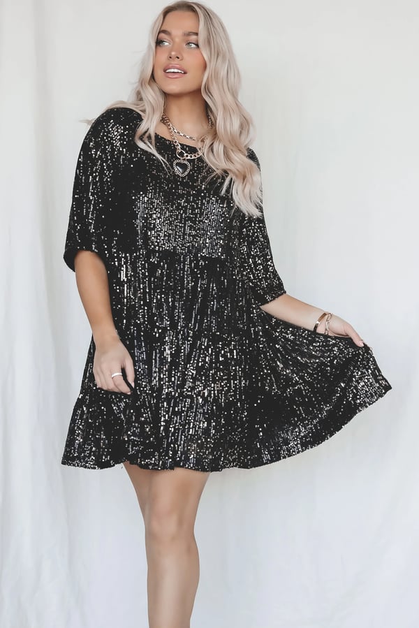 Alicia™ - Robe ample à paillettes