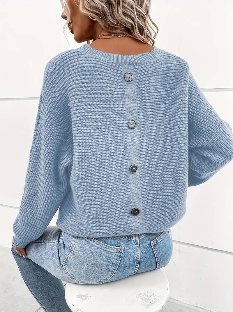 Delphine – pull col rond élégant pour le printemps