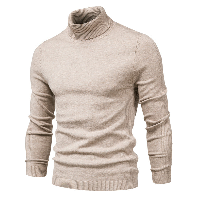 Dragan - Pull à col roulé Basic Kasjmier Base pour Homme