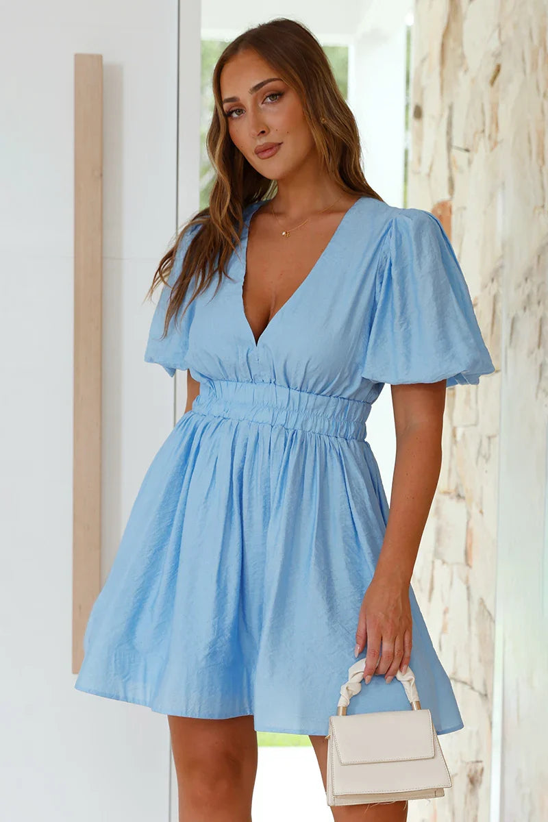 Charlotte Minikleid - Blau
