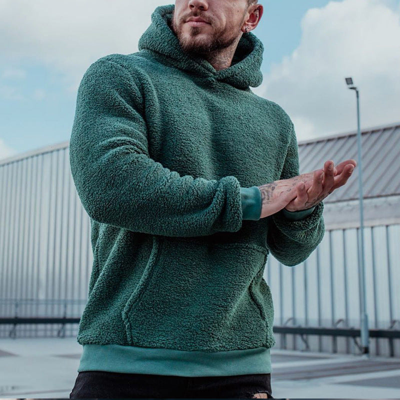 Sweat à capuche en peluche pour homme Mateo