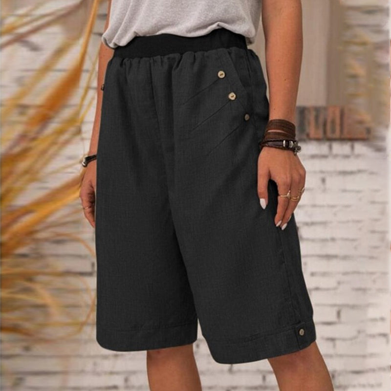 Pantalon décontracté uni pour femme
