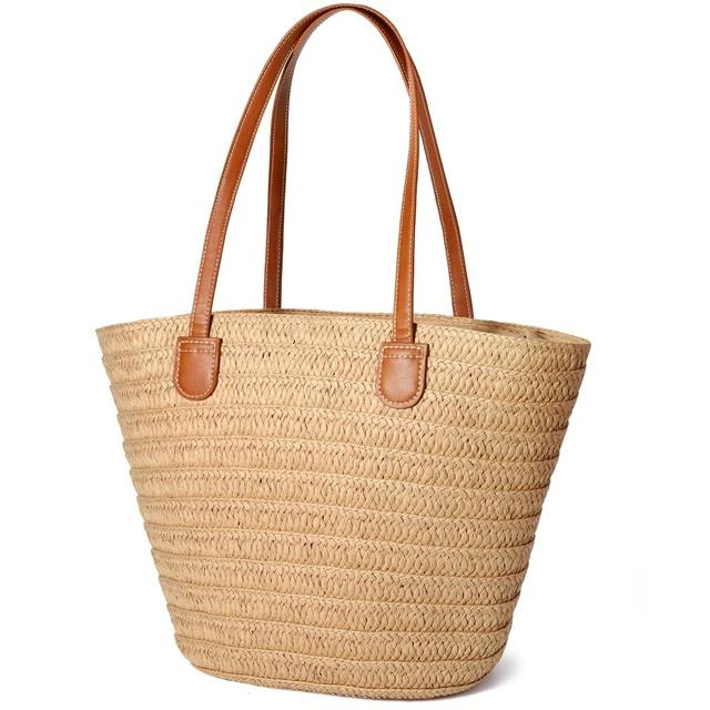 Sommer Crossbody Umhängetasche aus Stroh