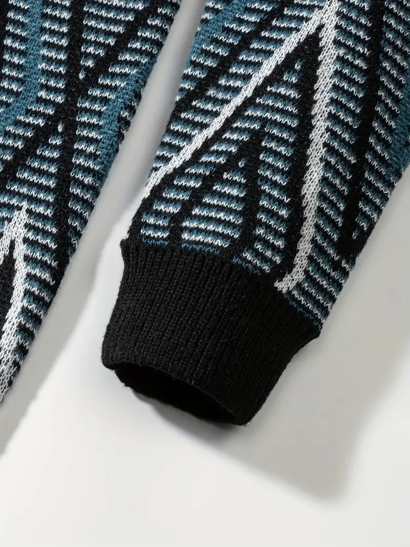 Andrew – Pull géométrique décontracté pour homme