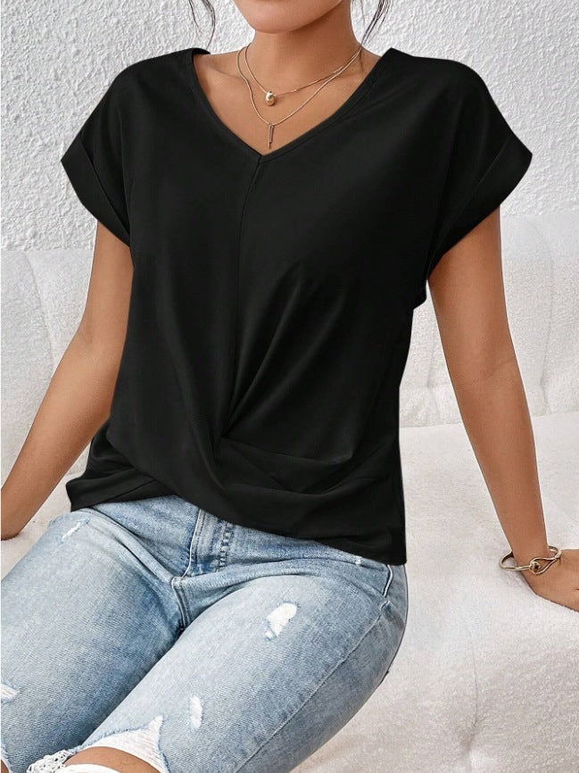 Bellachicha Damen-T-Shirt – Unregelmäßiger Schnitt