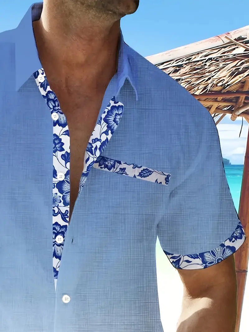 Alexander – chemise à manches courtes à motif floral pour homme